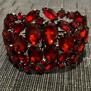 Bracelet Red Beed with Black